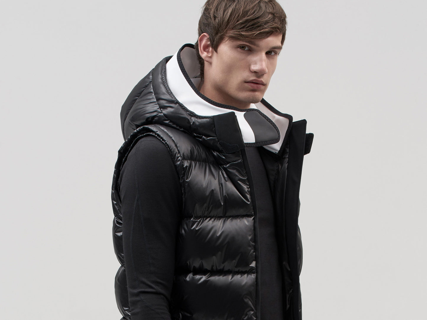 10K Nano Gloss Puffer Vest - Black