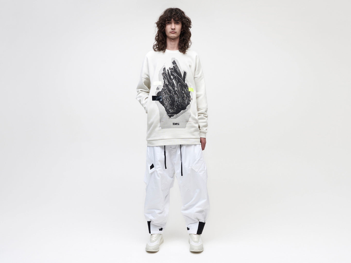 O.S Wadded Cargo Pant - White