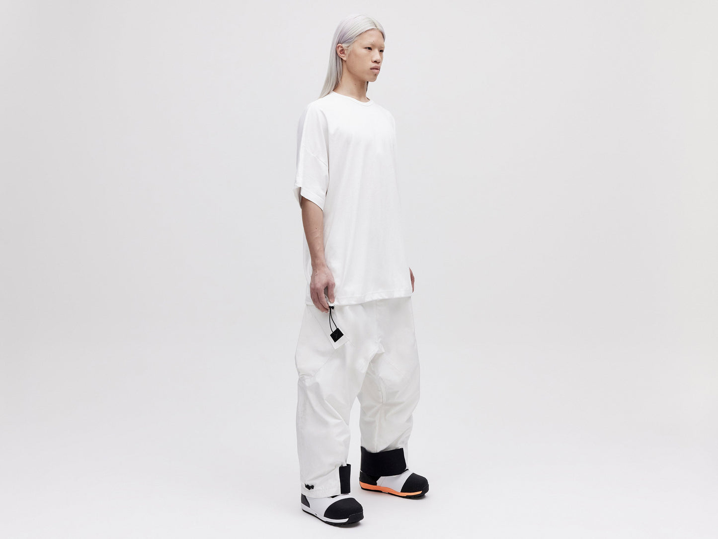 O.S Zip Back Tee - White