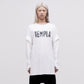 Layered Long Sleeve Tee - White