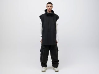 Pipe Hoodie Tank - Black