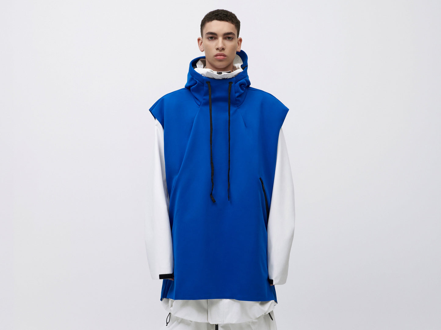 Pipe Hoodie Tank - Blue