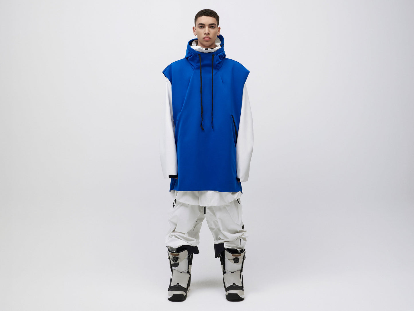 Pipe Hoodie Tank - Blue