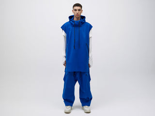 Pipe Hoodie Tank - Blue