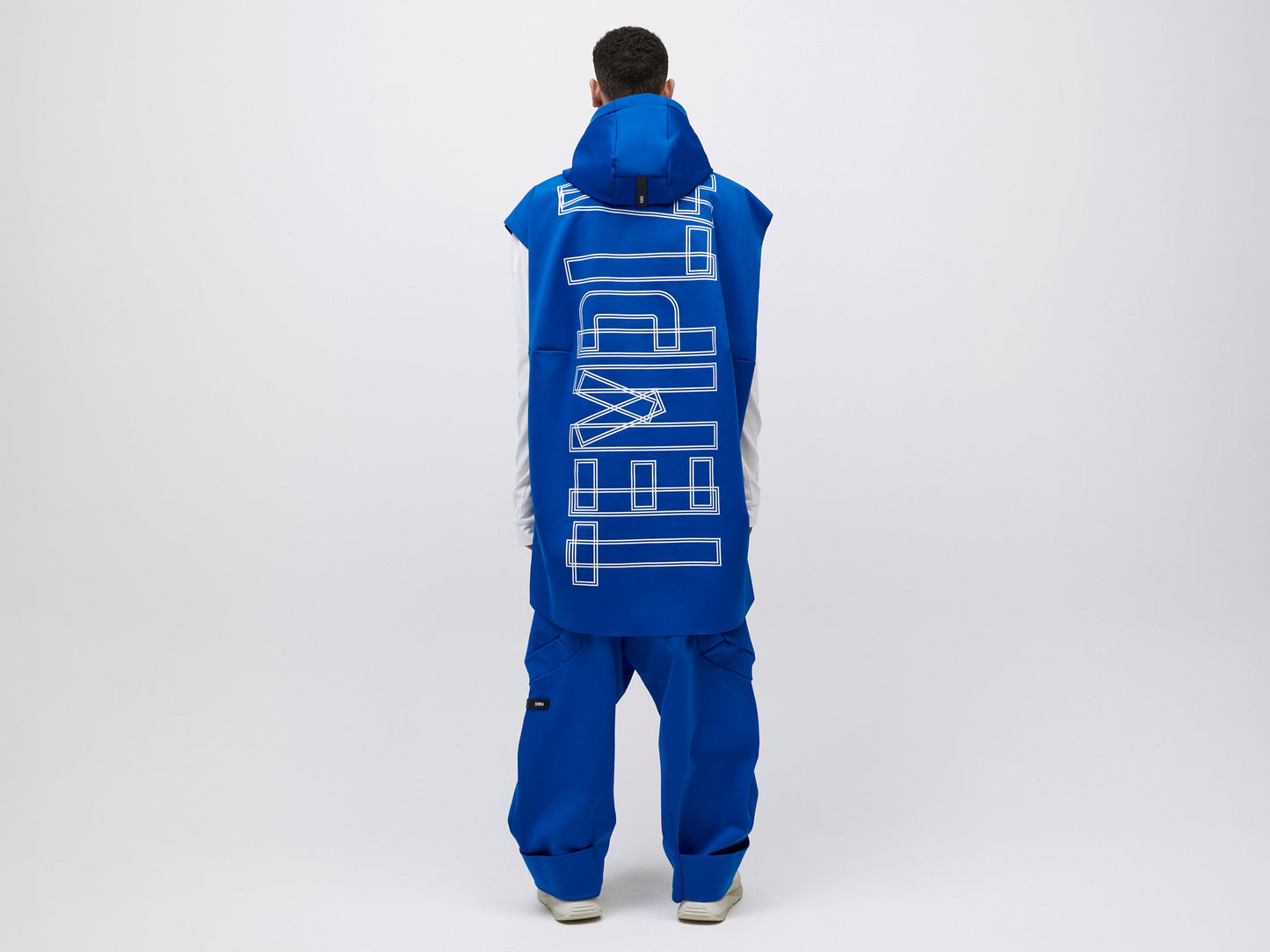 Pipe Hoodie Tank - Blue