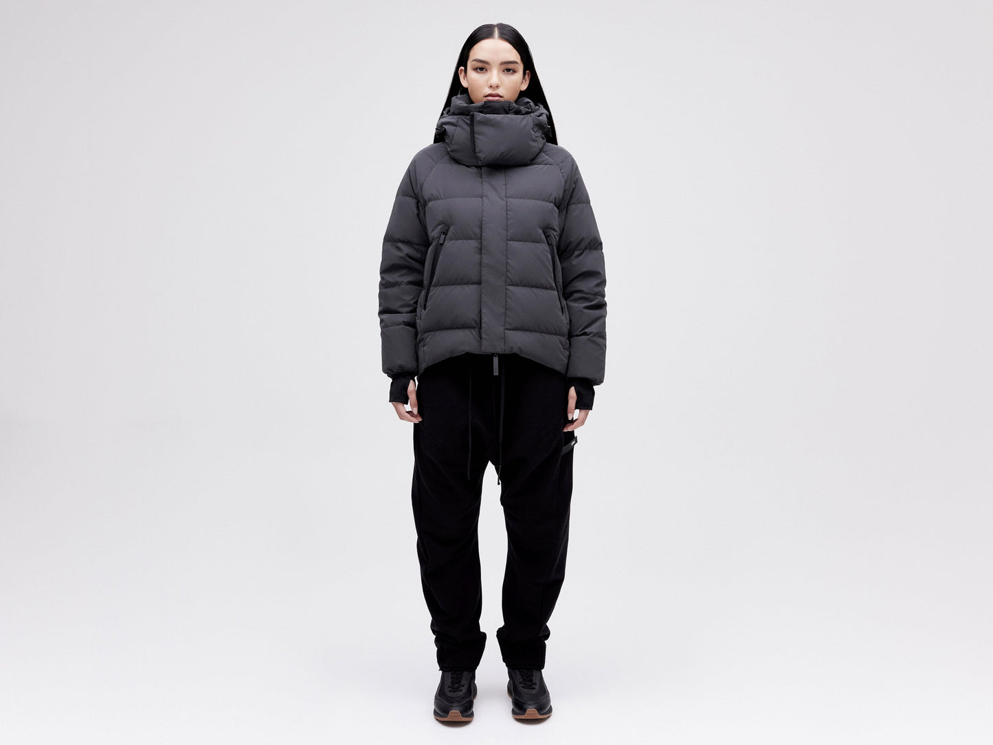 On/Off Hood O.S Down Jacket - Reflective Black