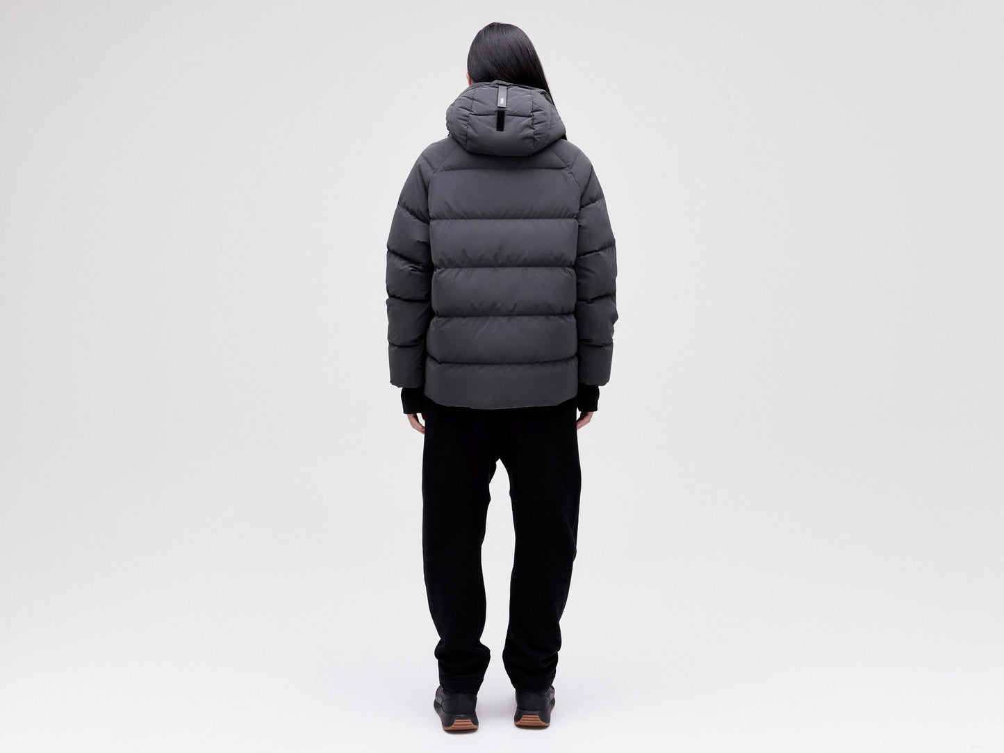 On/Off Hood O.S Down Jacket - Reflective Black