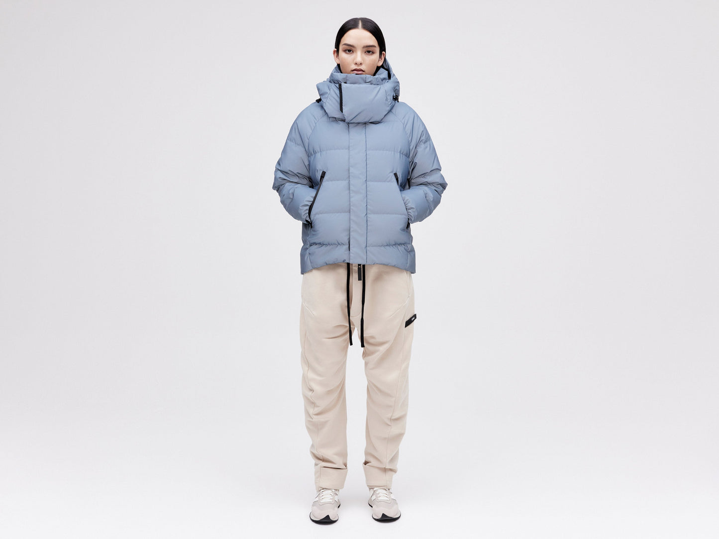 On/Off Hood O.S Down Jacket - Reflective Blue