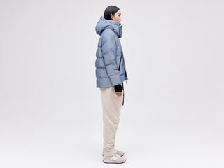 On/Off Hood O.S Down Jacket - Reflective Blue