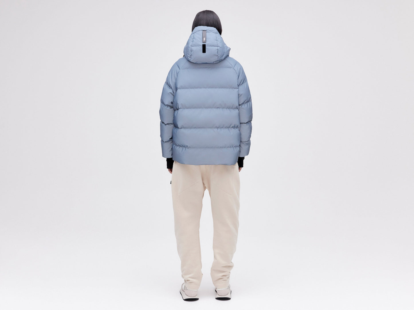 On/Off Hood O.S Down Jacket - Reflective Blue