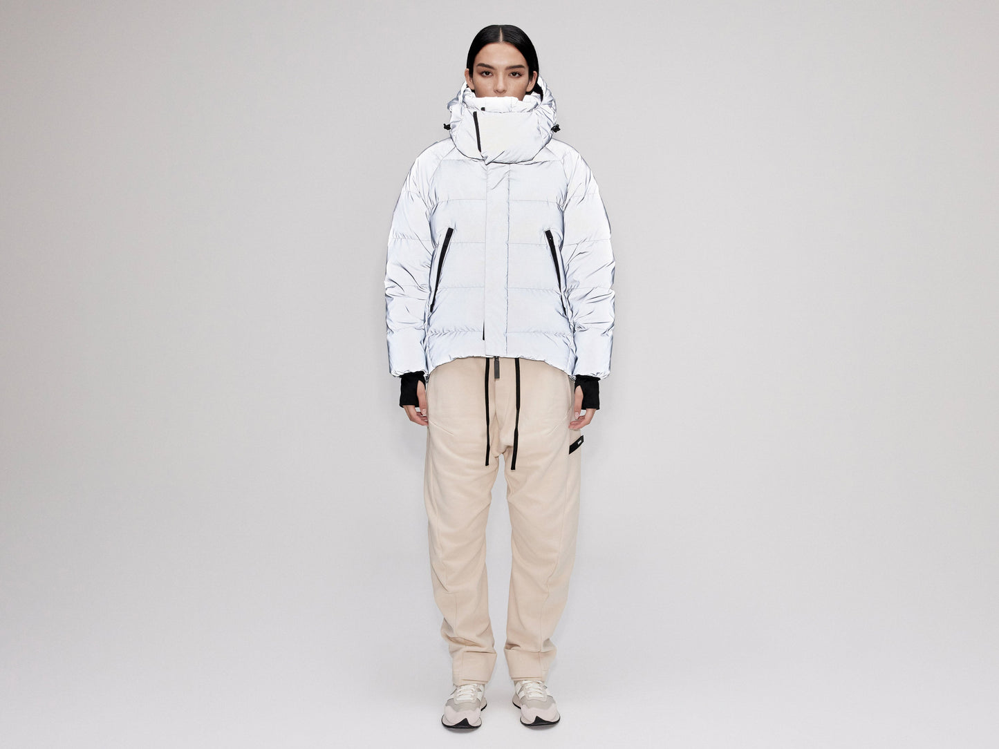 On/Off Hood O.S Down Jacket - Reflective Blue