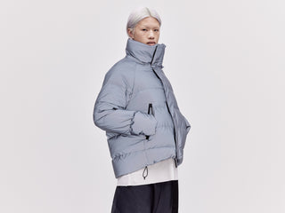 On/Off Hood O.S Down Jacket - Reflective Blue