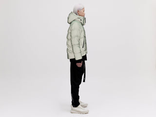 On/Off Hood O.S Down Jacket - Reflective Jade