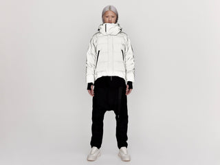 On/Off Hood O.S Down Jacket - Reflective Jade