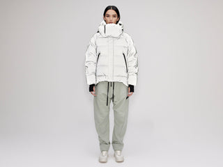 On/Off Hood O.S Down Jacket - Reflective Jade