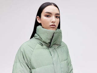 On/Off Hood O.S Down Jacket - Reflective Jade