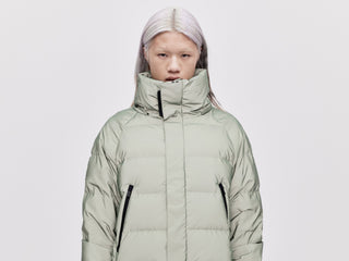 On/Off Hood O.S Down Jacket - Reflective Jade