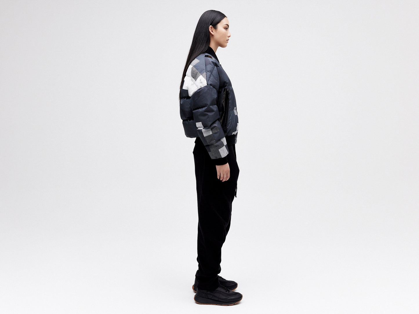 Bomber Down Jacket - Dark Pixel