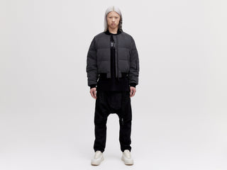 Reflective Bomber Down Jacket - Reflective Black