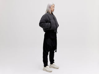 Reflective Bomber Down Jacket - Reflective Black