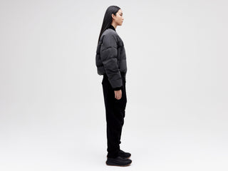 Reflective Bomber Down Jacket - Reflective Black
