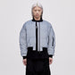 Reflective Bomber Down Jacket - Reflective Blue