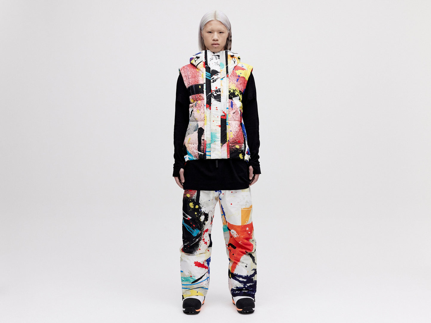 Modular Down Vest - Light Splatter