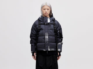 Utility Down Jacket with Backpack - Dark Pixel