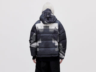 Utility Down Jacket with Backpack - Dark Pixel