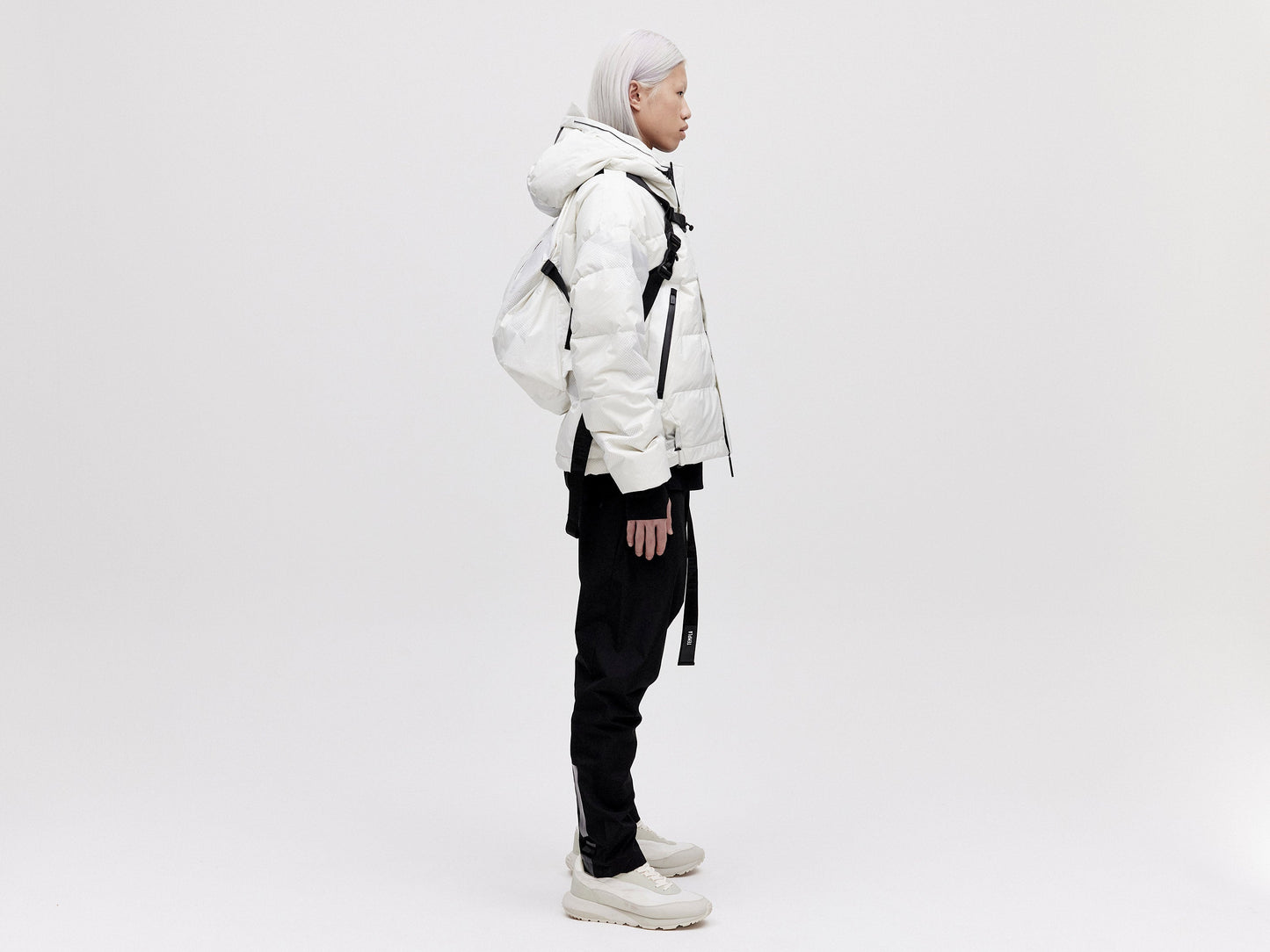 Utility Down Jacket with Backpack - Light Pixel