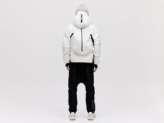 Utility Down Jacket with Backpack - Light Pixel