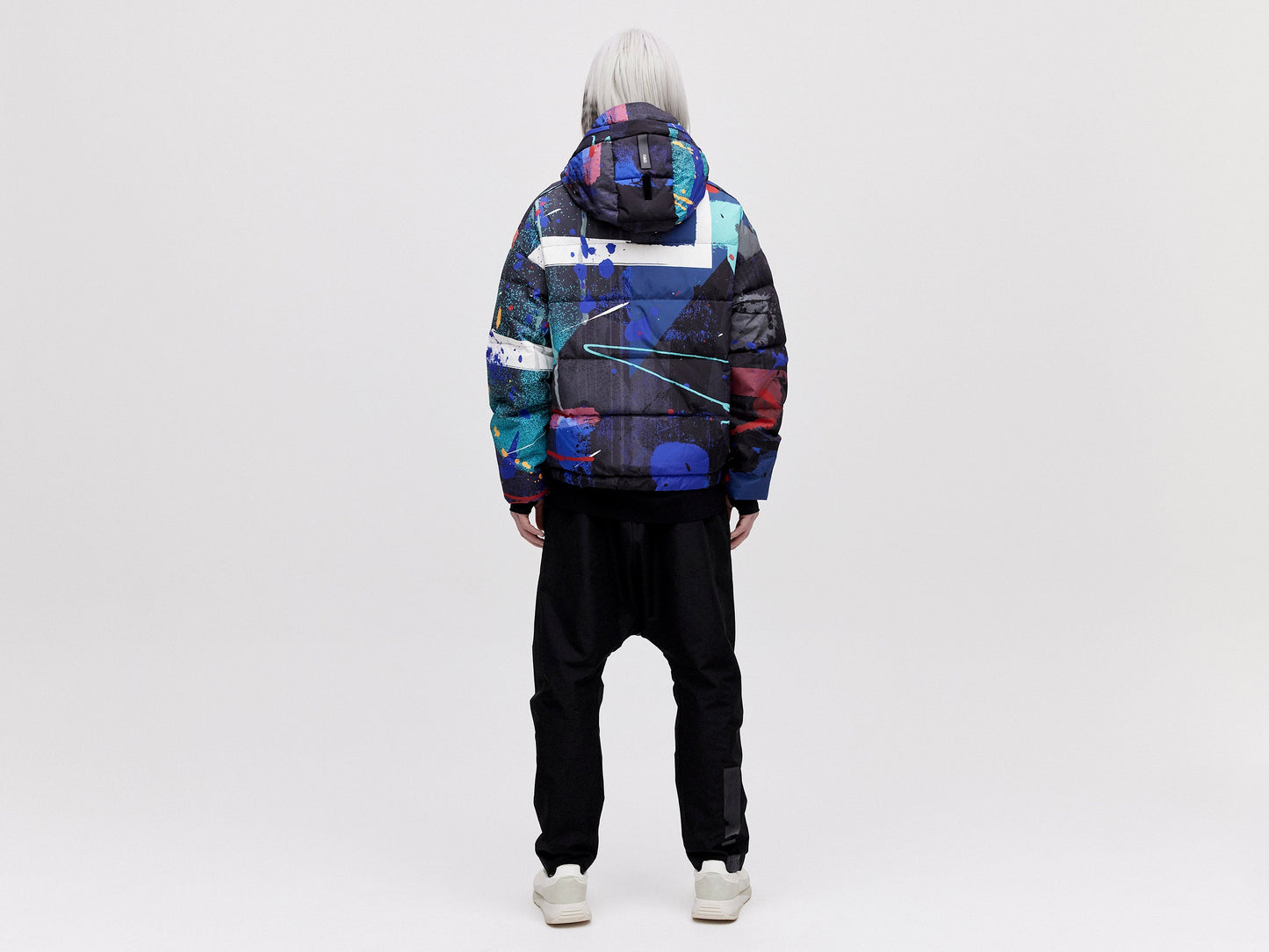 Utility Down Jacket - Dark Splatter