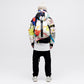 Utility Down Jacket with Backpack - Light Splatter