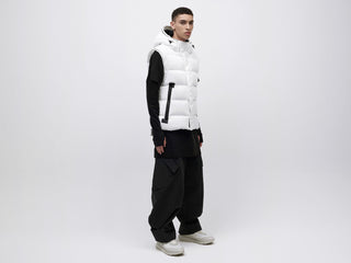 Gloss Down Vest - White
