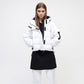 Naswa Puffer Cropped - White