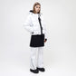 Naswa Puffer Cropped - White