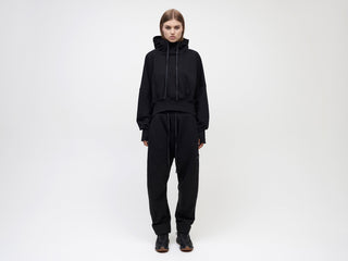 Ria Cropped Hoodie BVBA Antwerp - Black
