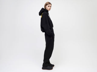 Ria Cropped Hoodie BVBA Antwerp - Black