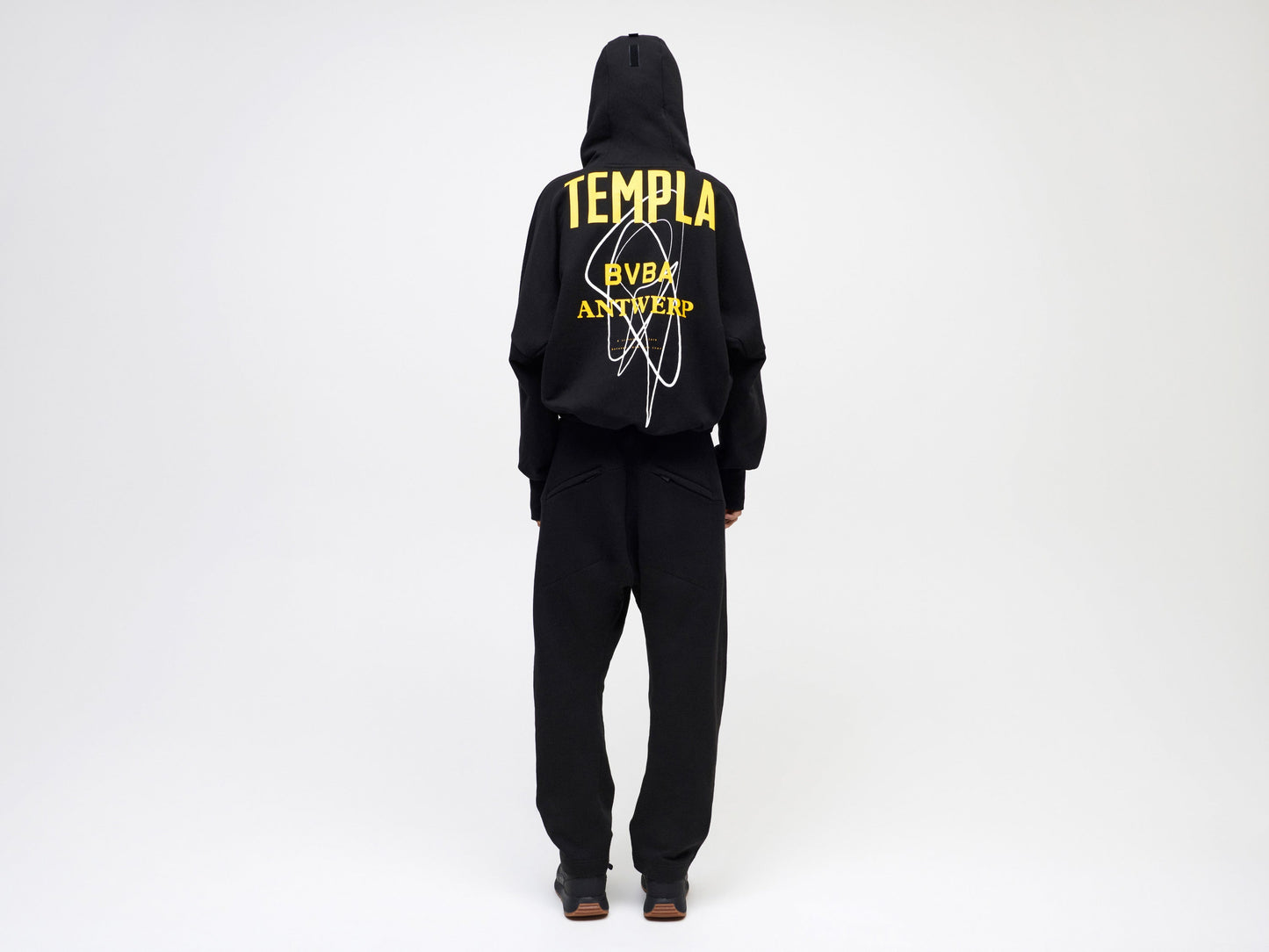 Ria Cropped Hoodie BVBA Antwerp - Black