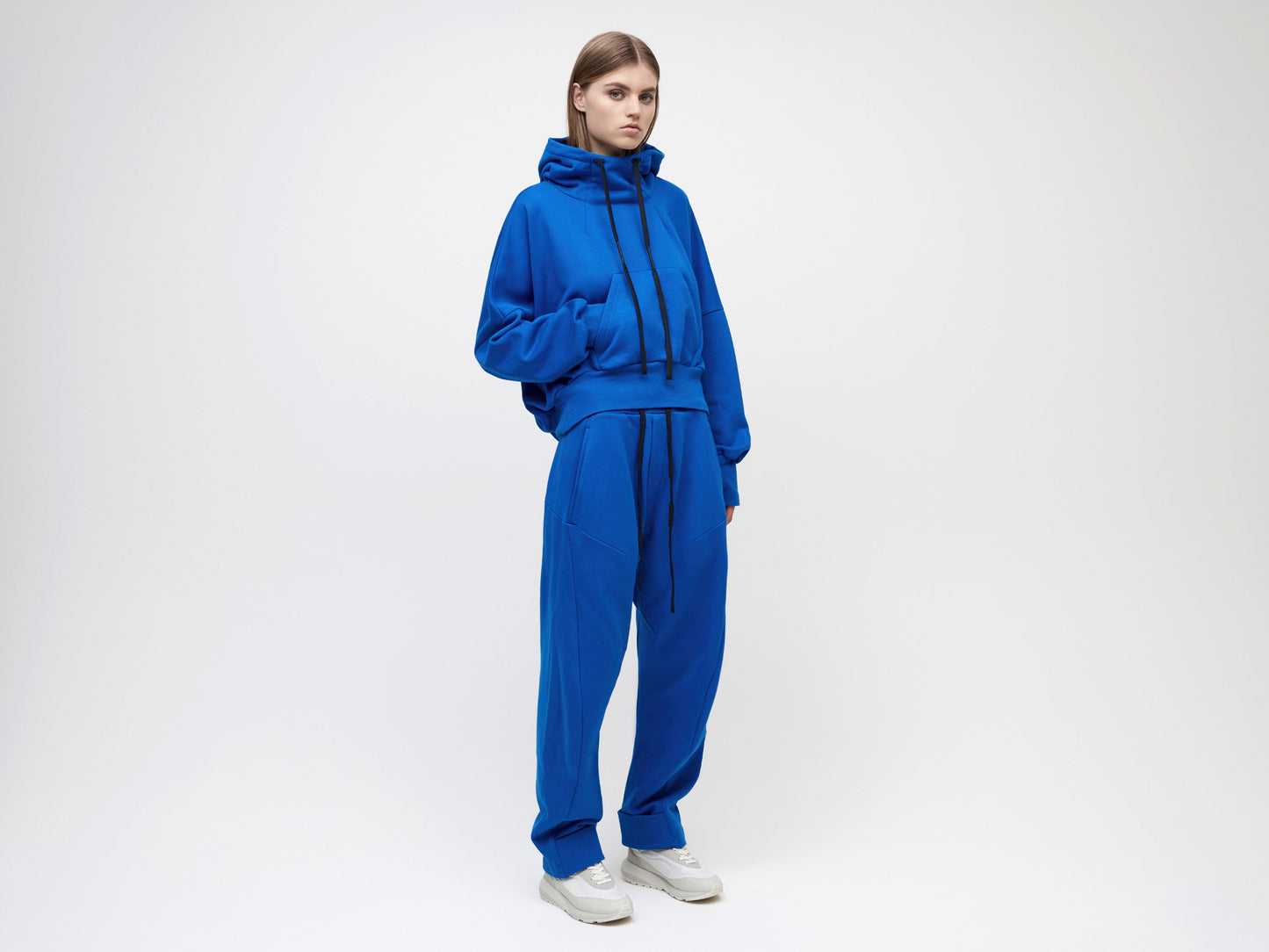 Ria Cropped Hoodie BVBA Antwerp - Blue