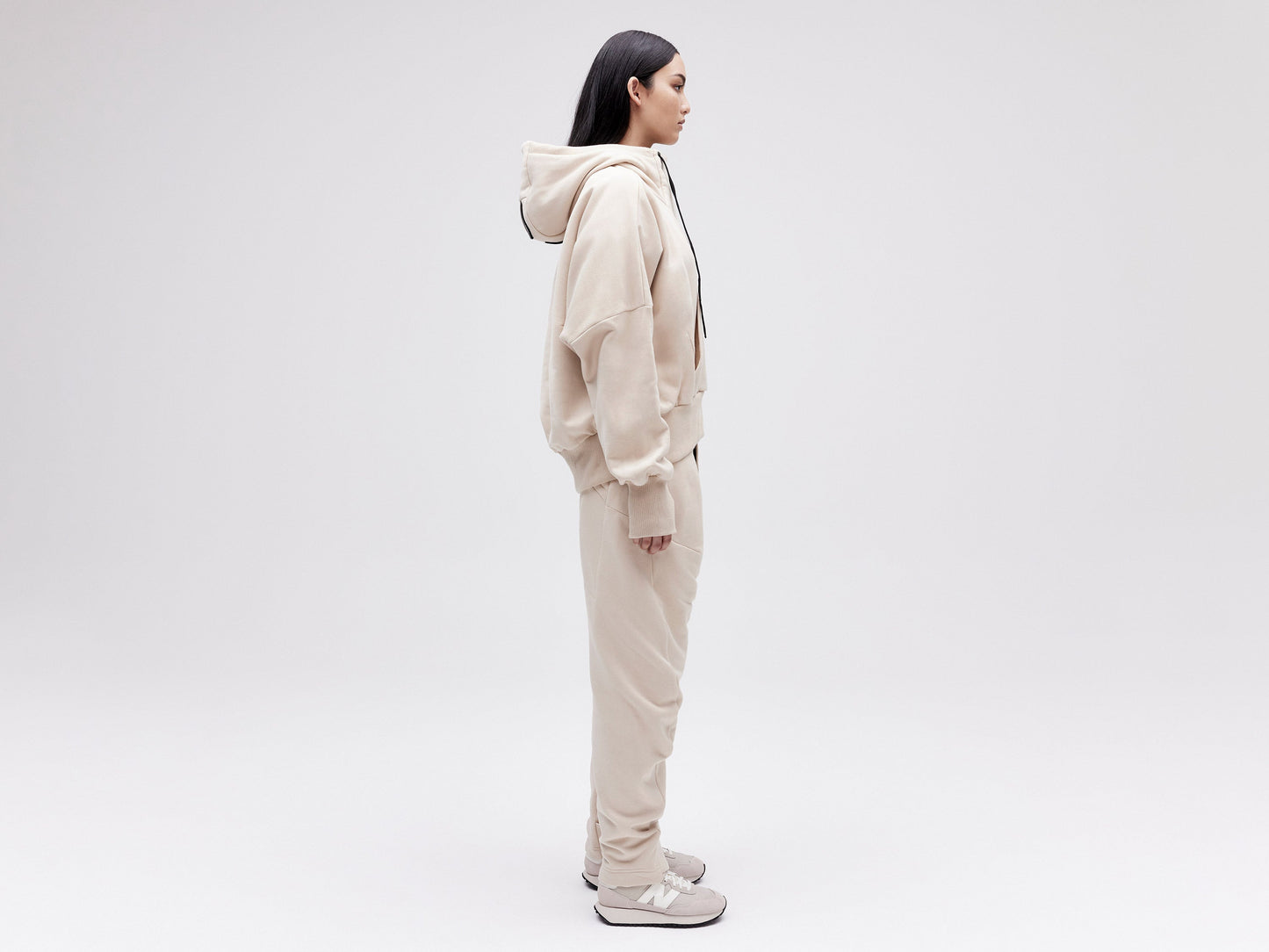 Cropped Hoodie - Fog