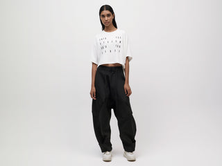 Cropped Tee - White