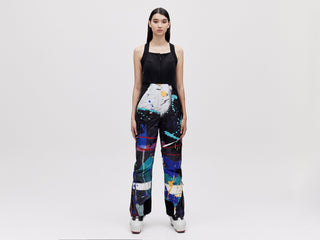 Wadded Salopette - Dark Splatter