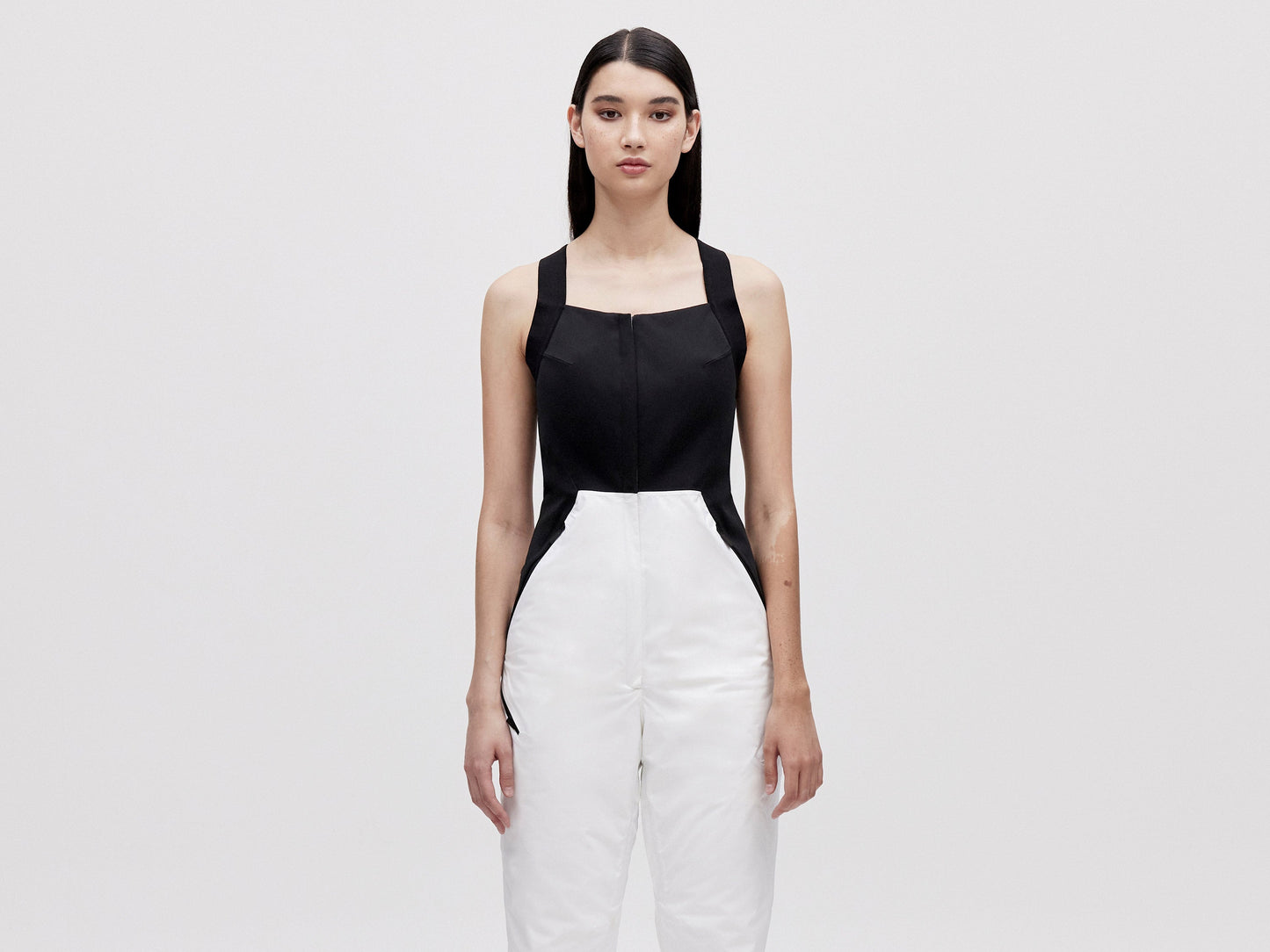 Wadded Salopette - White