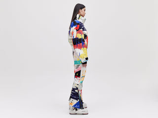 Cropped Cocoon Jacket - Light Splatter