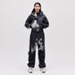 Cropped Down Jacket - Dark Pixel