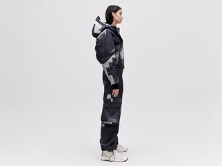 Cropped Down Jacket - Dark Pixel