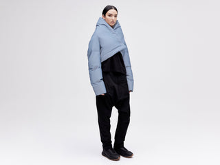 Wrap Down Jacket - Reflective Blue