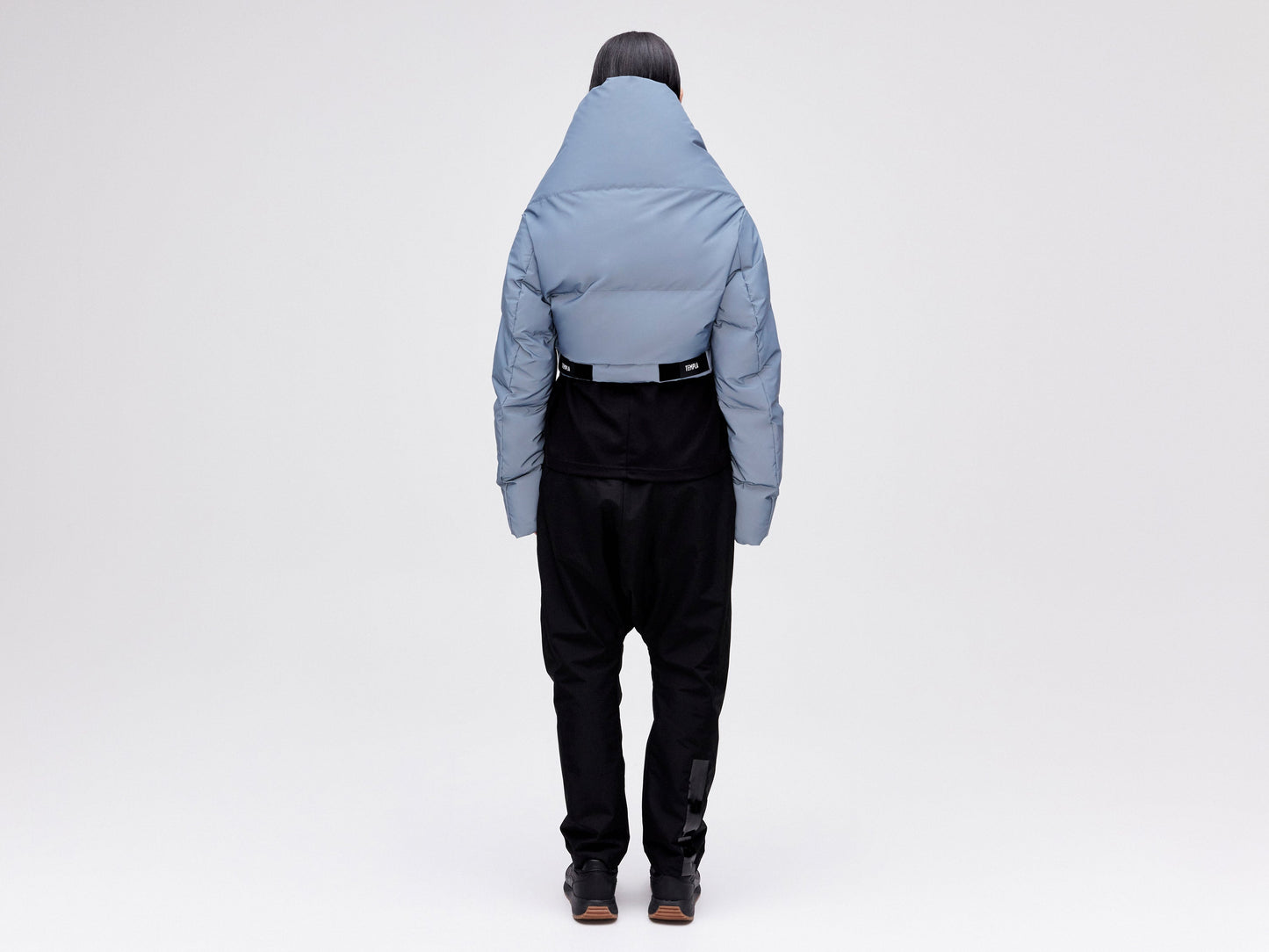 Wrap Down Jacket - Reflective Blue