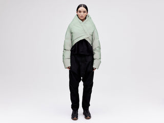 Wrap Down Jacket - Reflective Jade
